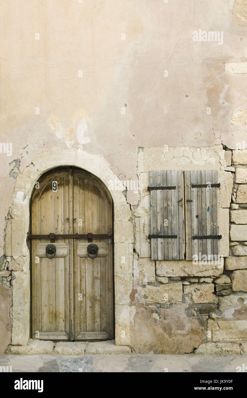 Griechenland, Kreta, Ierapetra, Hausfassade, alt, Detail, Stock Photo