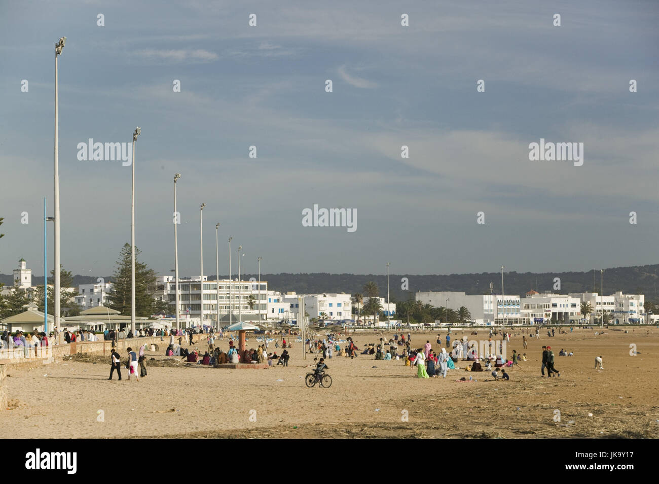 Marokko, Essaouira, Strand, Menschen, Stock Photo