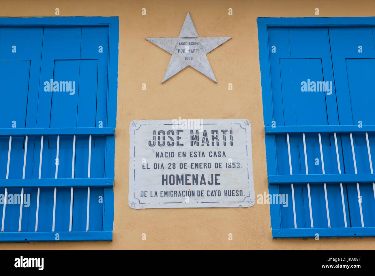 Cuba, Havana, Havana Vieja, birthplace of Jose Marti, father of Cuban independance Stock Photo