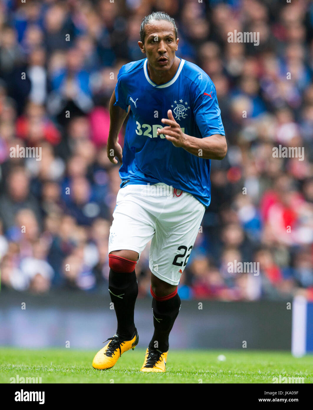 Rangers Bruno Alves during the pre-season friendly match at Ibrox Stadium, Glasgow. PRESS ASSOCIATION Photo. Picture date: Saturday July 22, 2017. See PA story SOCCER Rangers. Photo credit should read: Jeff Holmes/PA Wire. RESTRICTIONS: EDITORIAL USE ONLY Stock Photo