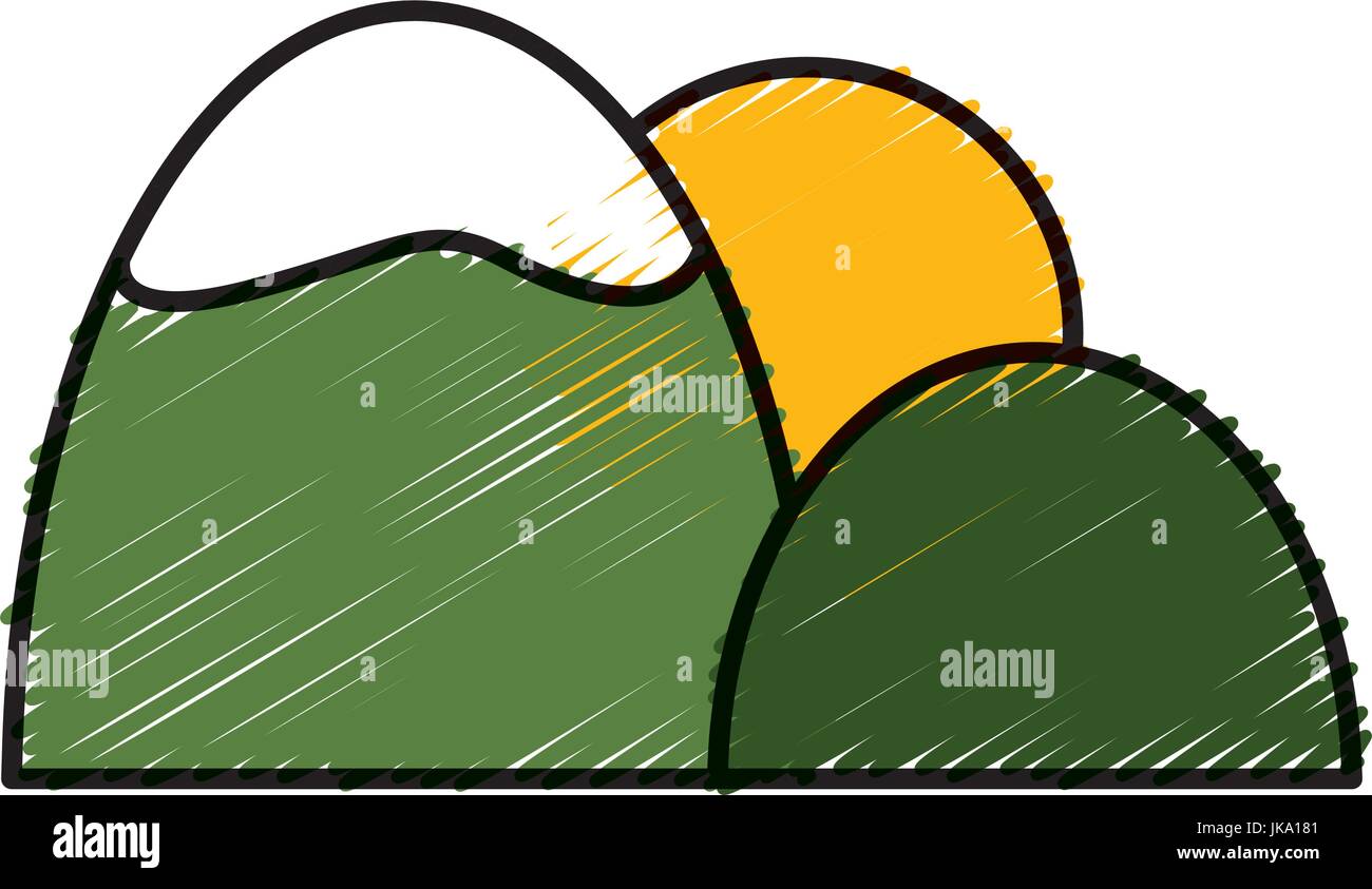 mountains and sun icon Stock Vector Image & Art - Alamy