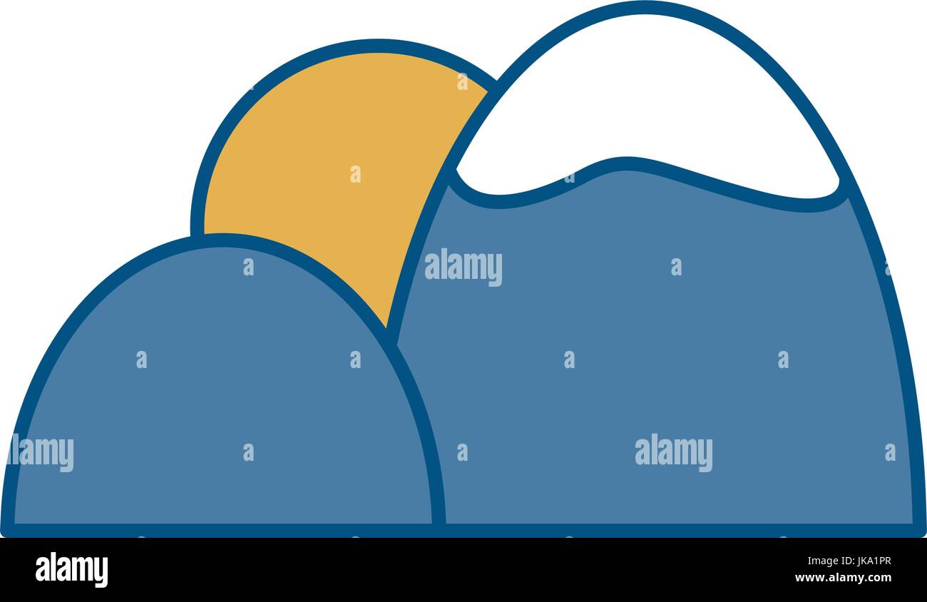 mountains and sun icon Stock Vector Image & Art - Alamy