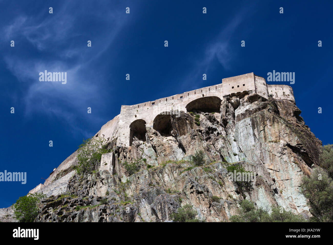 France, Corsica, Haute-Corse Department, Central Mountains Region, Corte, Citadel Stock Photo