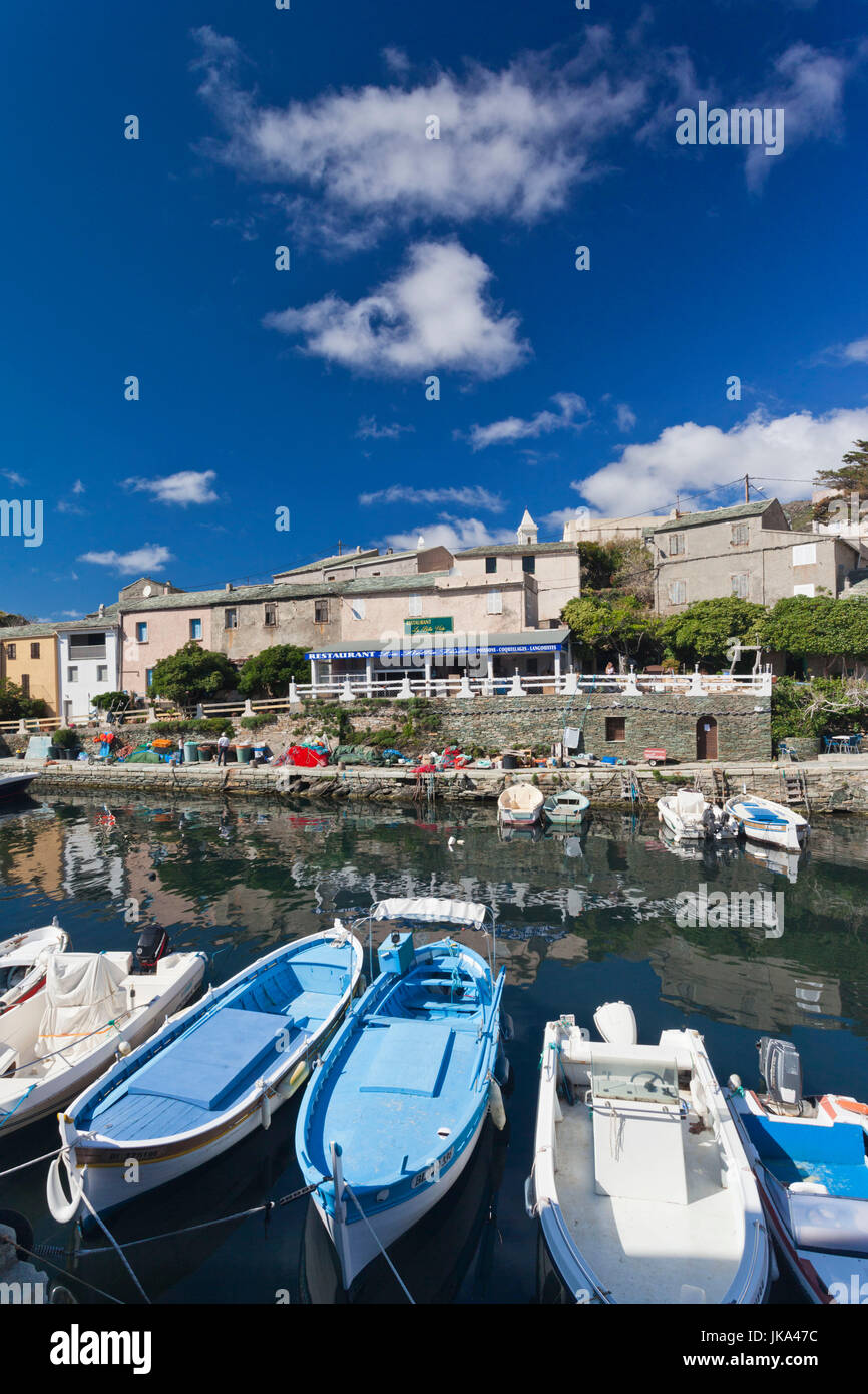 France, Corsica, Haute-Corse Department, Le Cap Corse, Centuri, port view Stock Photo