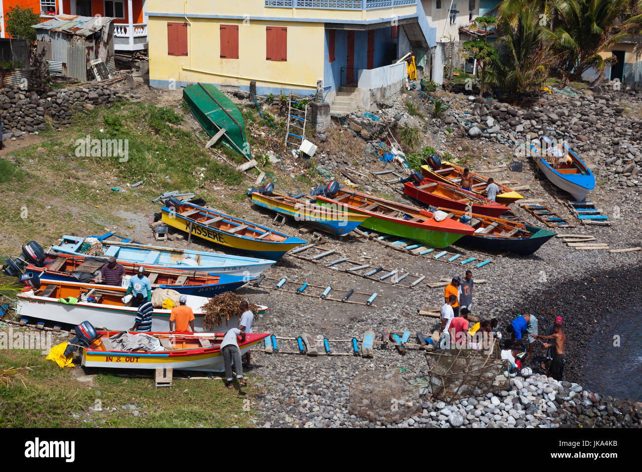 Dominica, Roseau, Grand Bay Area, Fond St. Jean town view Stock Photo