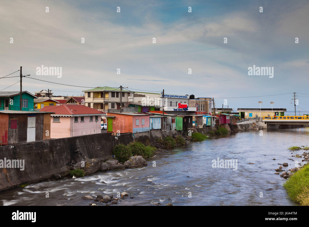 Dominica, Roseau, town view, dawn Stock Photo - Alamy
