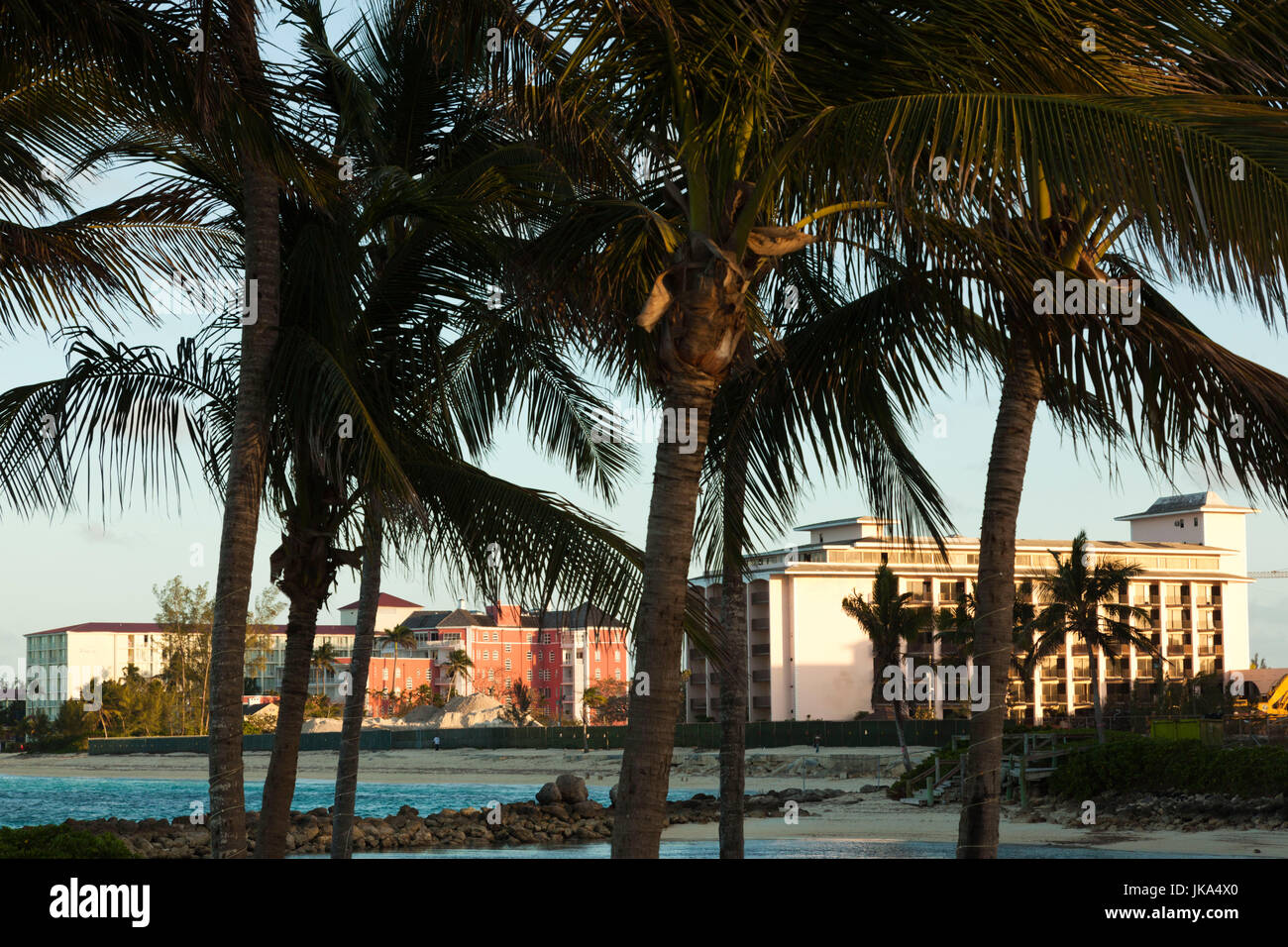 Bahamas, New Providence Island, Nassau, Cable Beach, resort hotels Stock Photo