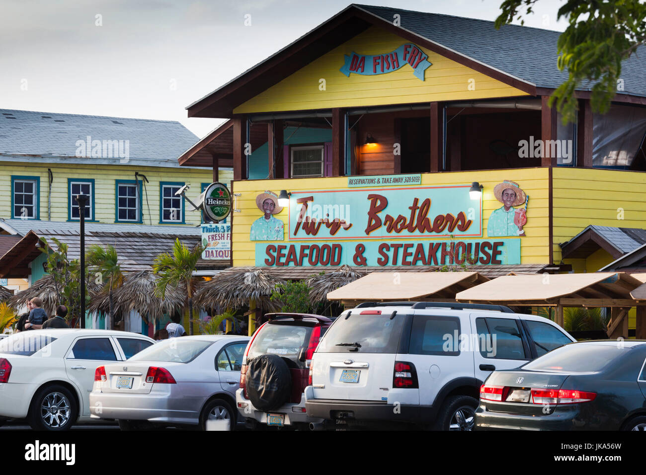 Bahamas, New Providence Island, Nassau, Arawak Cay, fish fry