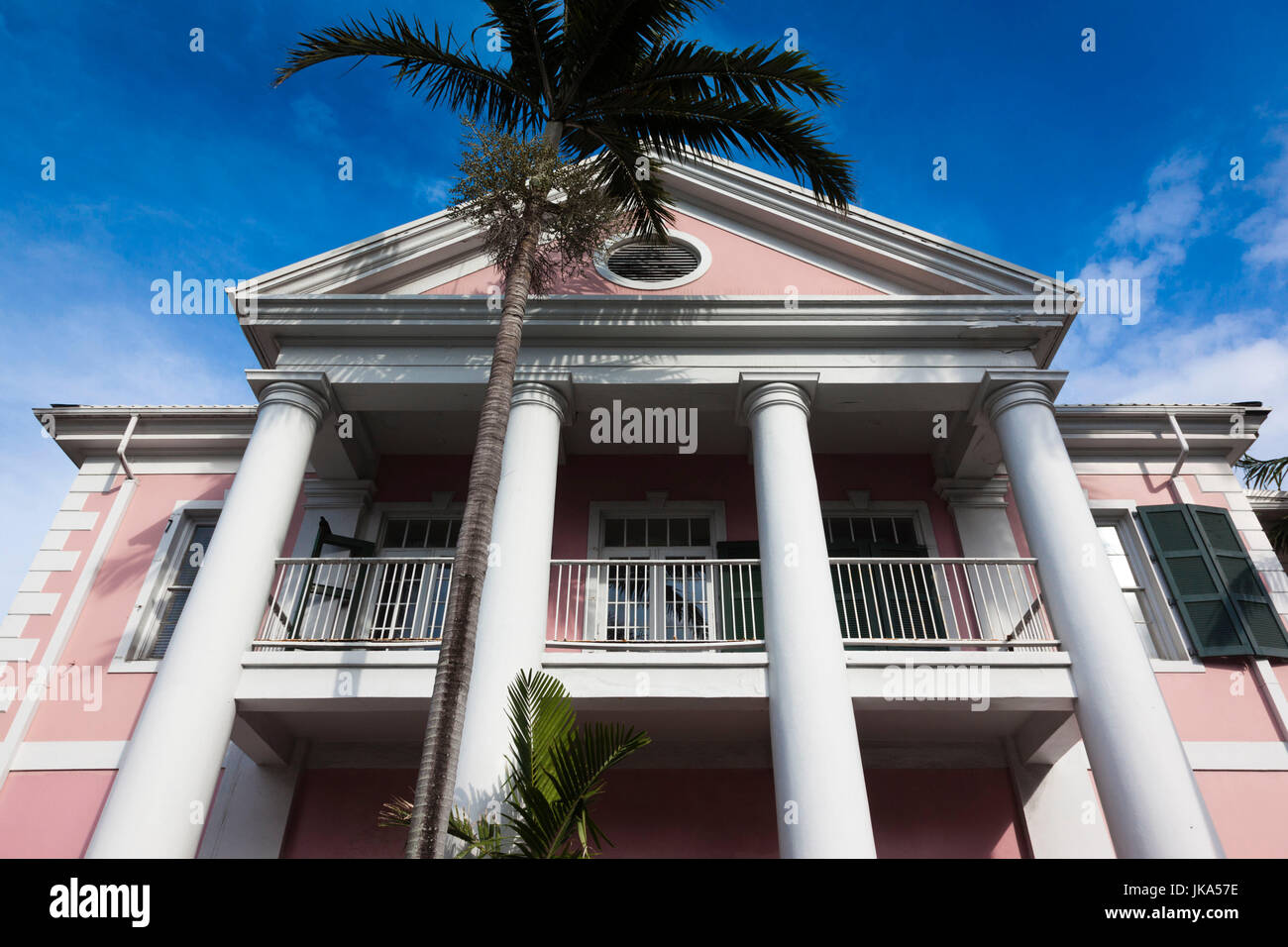 Bahamas, New Providence Island, Nassau, Parliament Square government building Stock Photo