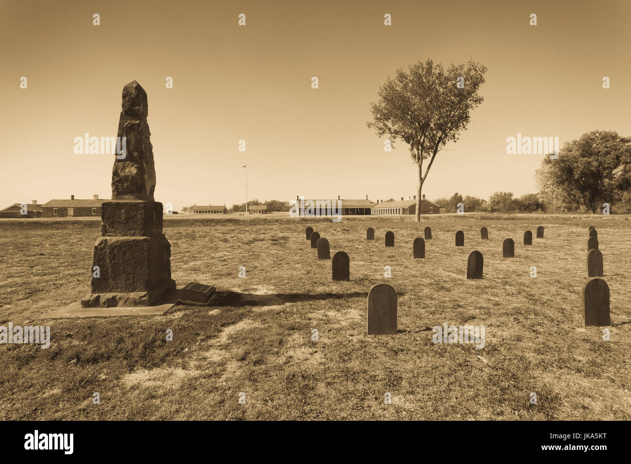 USA, Kansas, Larned, Fort Larned National Historic Site, mid19th