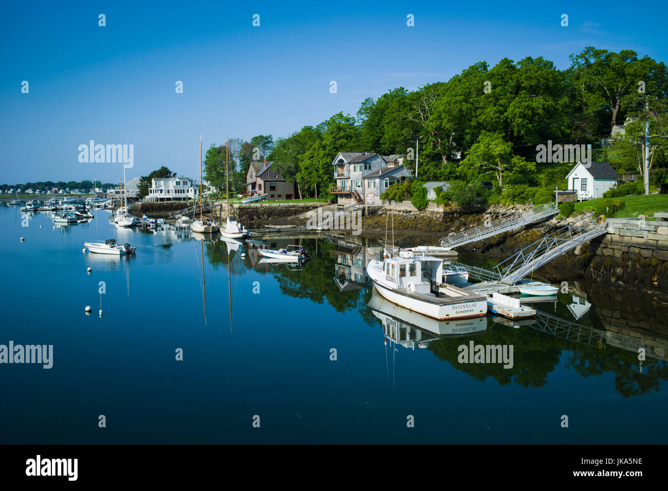 USA, Massachusetts, Gloucester, Lobster Cove, Annisquam village Stock