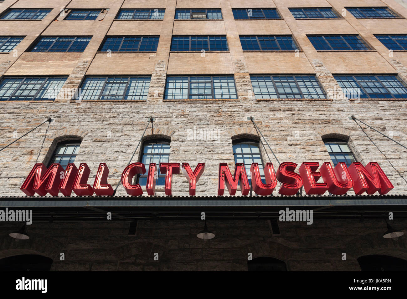 USA, Minnesota, Minneapolis, Mill City Museum, exterior Stock Photo