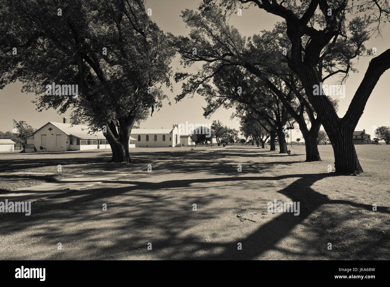 USA, Oklahoma, El Reno, Fort Reno, former Indian Wars military outpost and POW camp for German prisoners in World War Two Stock Photo