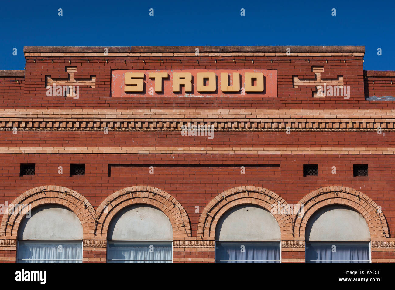 USA, Oklahoma, Guthrie, downtown historic buildings Stock Photo