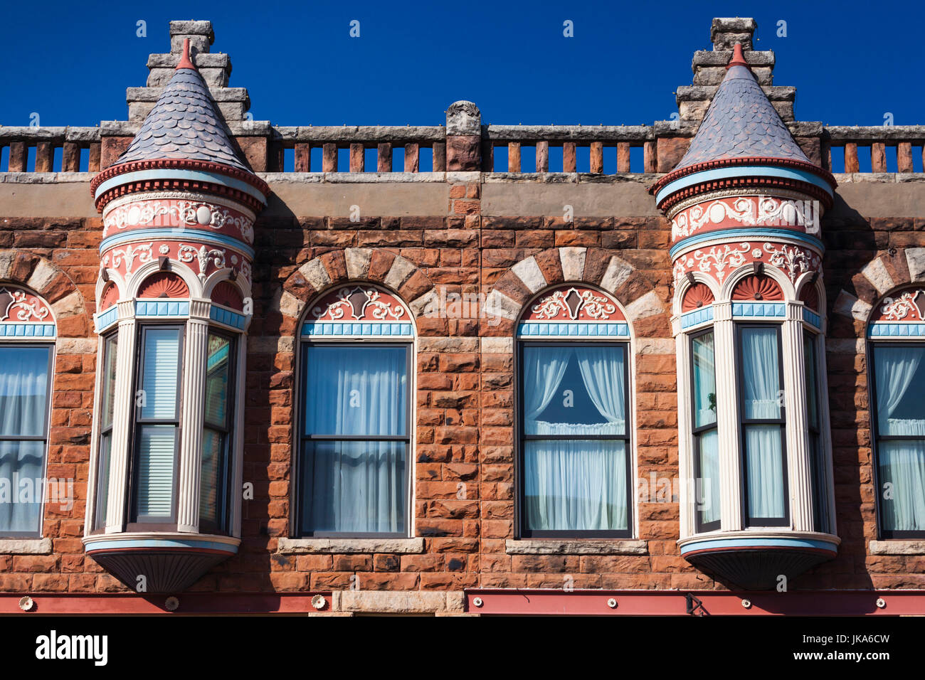 USA, Oklahoma, Guthrie, downtown historic buildings Stock Photo