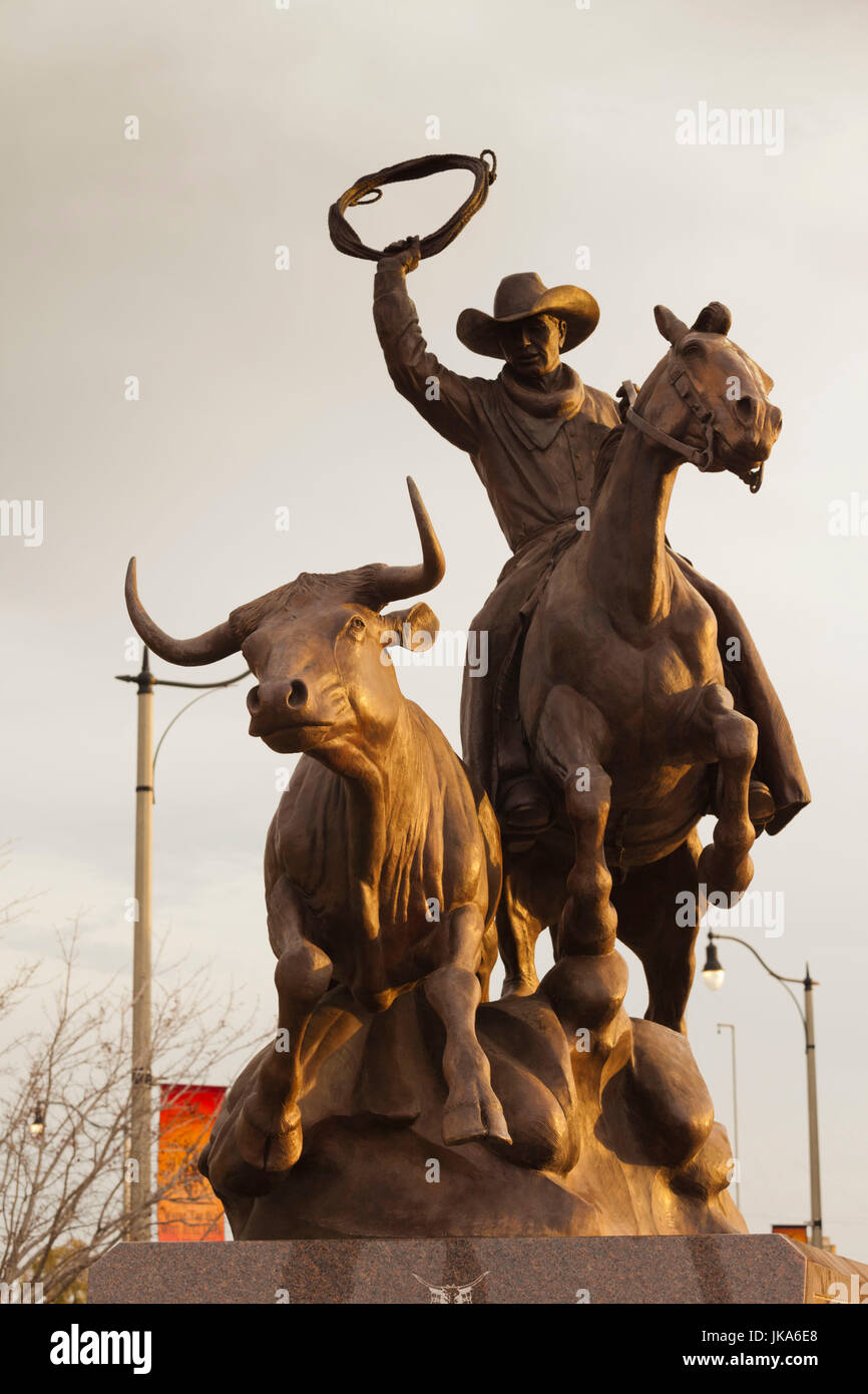 USA, Oklahoma, Oklahoma City, Rodeo Sculpture Stock Photo Alamy