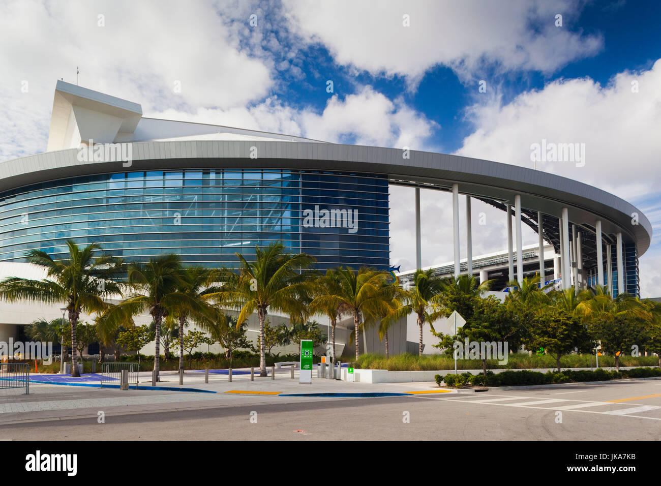USA, Florida, Miami, New Marlins Ballpark, baseball stadium Stock Photo