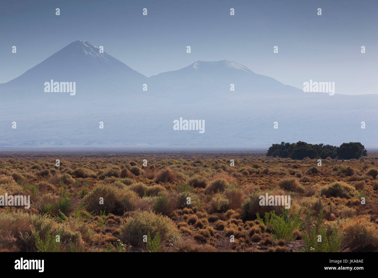 Chile, Atacama Desert, San Pedro de Atacama, view of the Volcan Chacabuco volcano Stock Photo