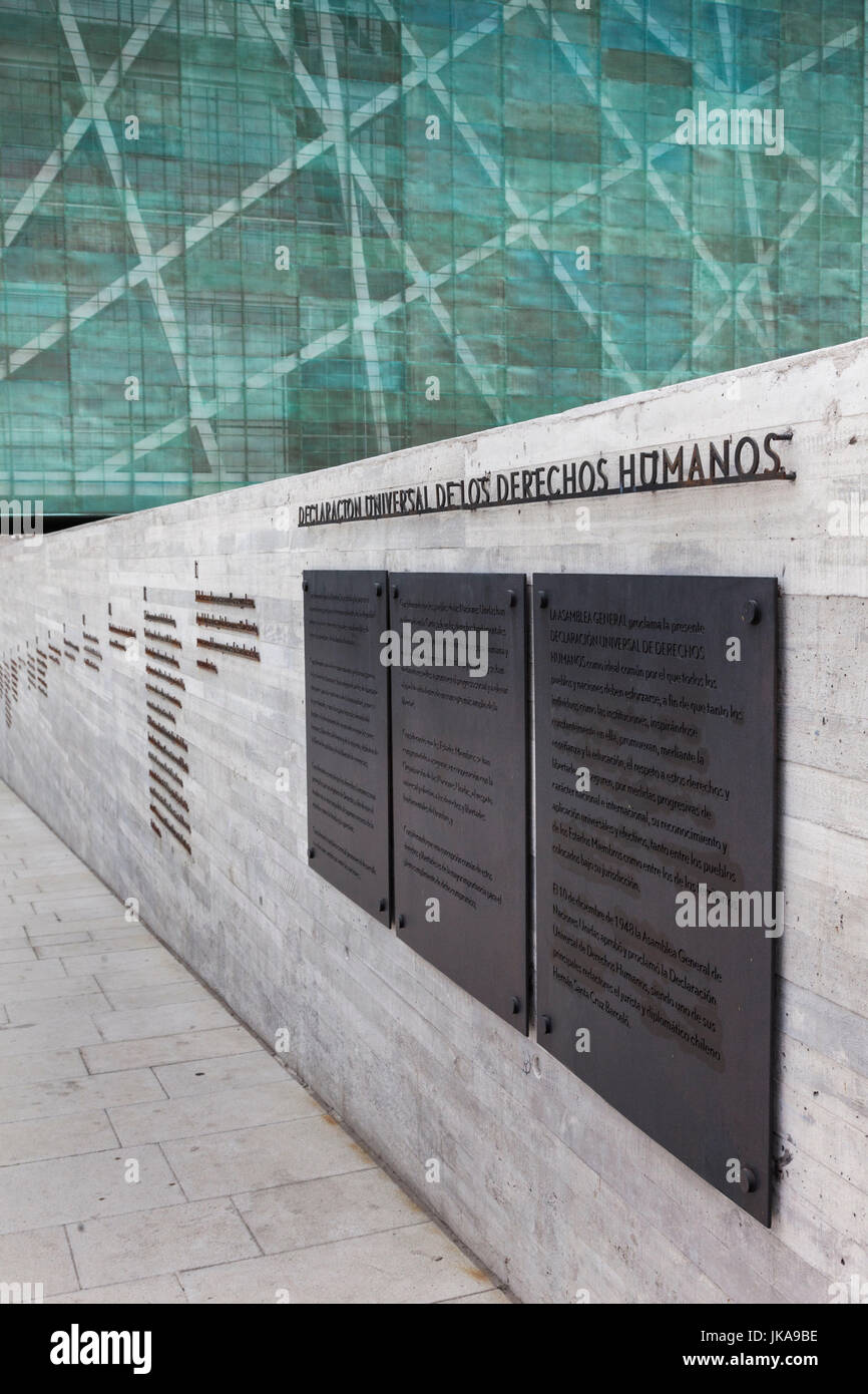 Chile, Santiago, Museo de la Memoria y los Derechos Humanos, human rights museum, exterior Stock Photo