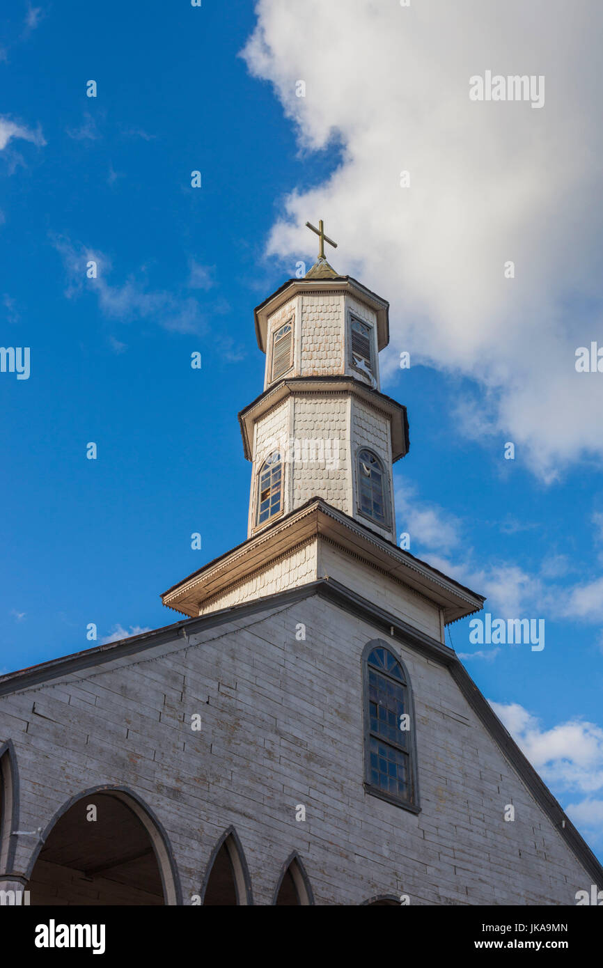 Chile, Chiloe Island, Dalcahue, Iglesia Nuestra Senora de Dolores church Stock Photo