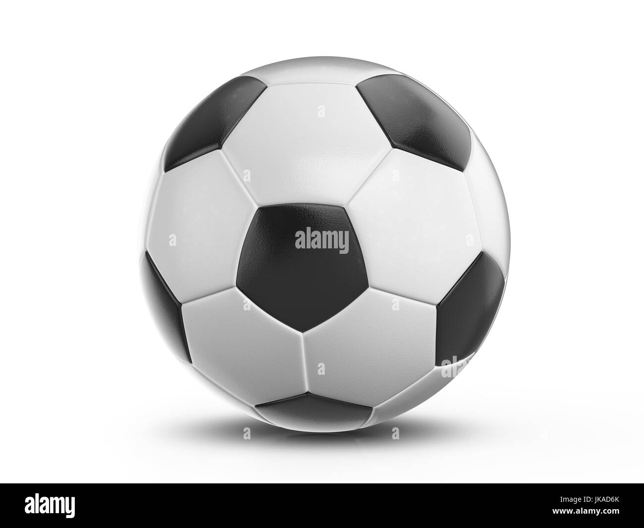 Soccer ball on a white background. 3D illustration Stock Photo - Alamy