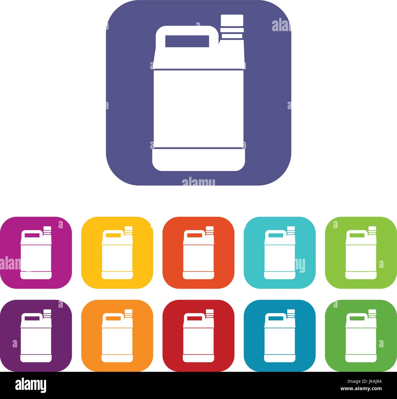 Jerrycan icons set Stock Vector Image & Art - Alamy
