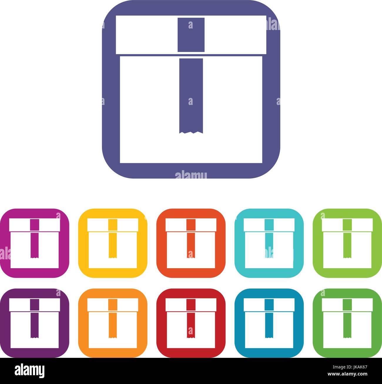 Box icons set Stock Vector Image & Art Alamy