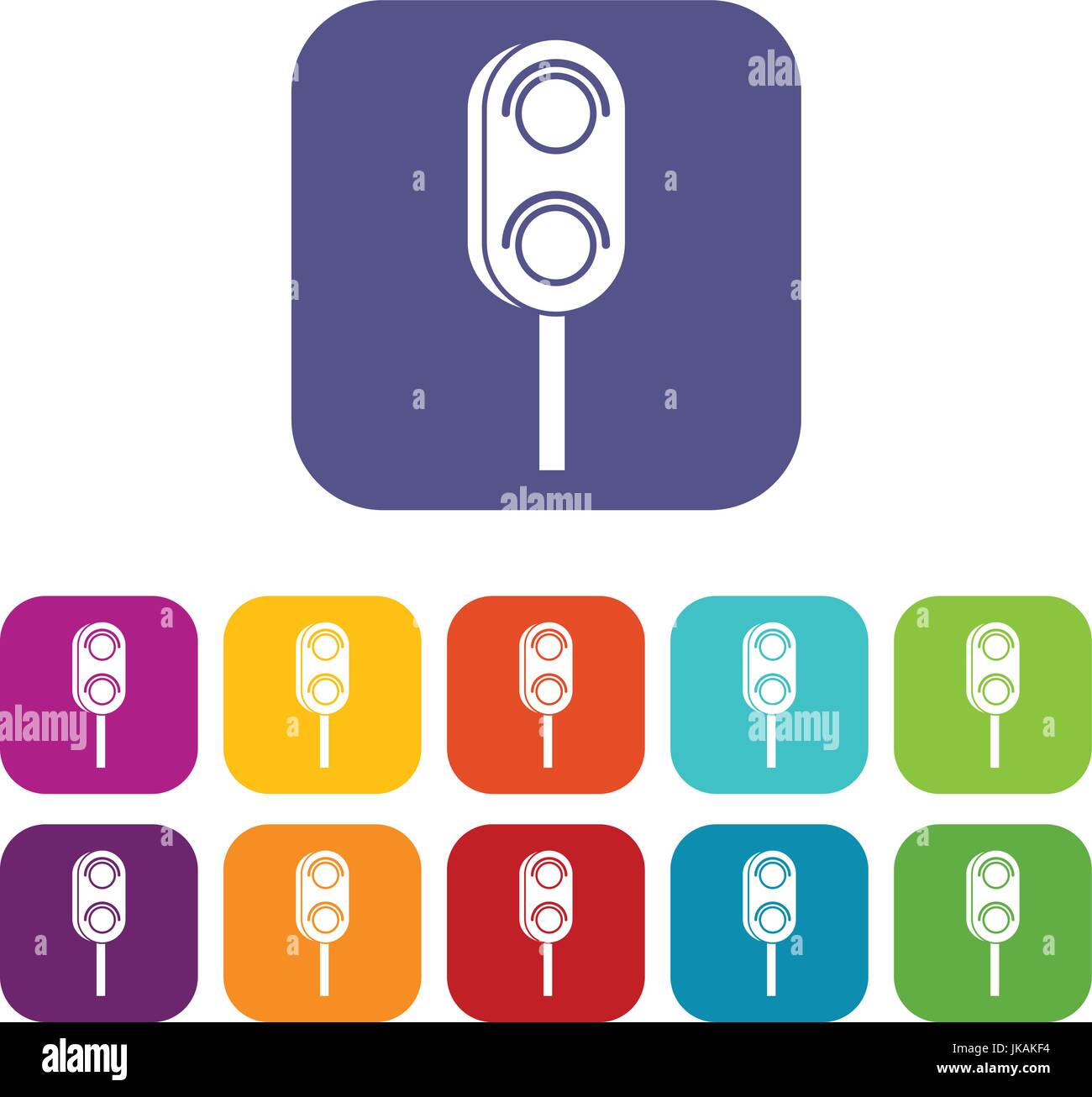 Semaphore trafficlight icons set Stock Vector Image & Art - Alamy