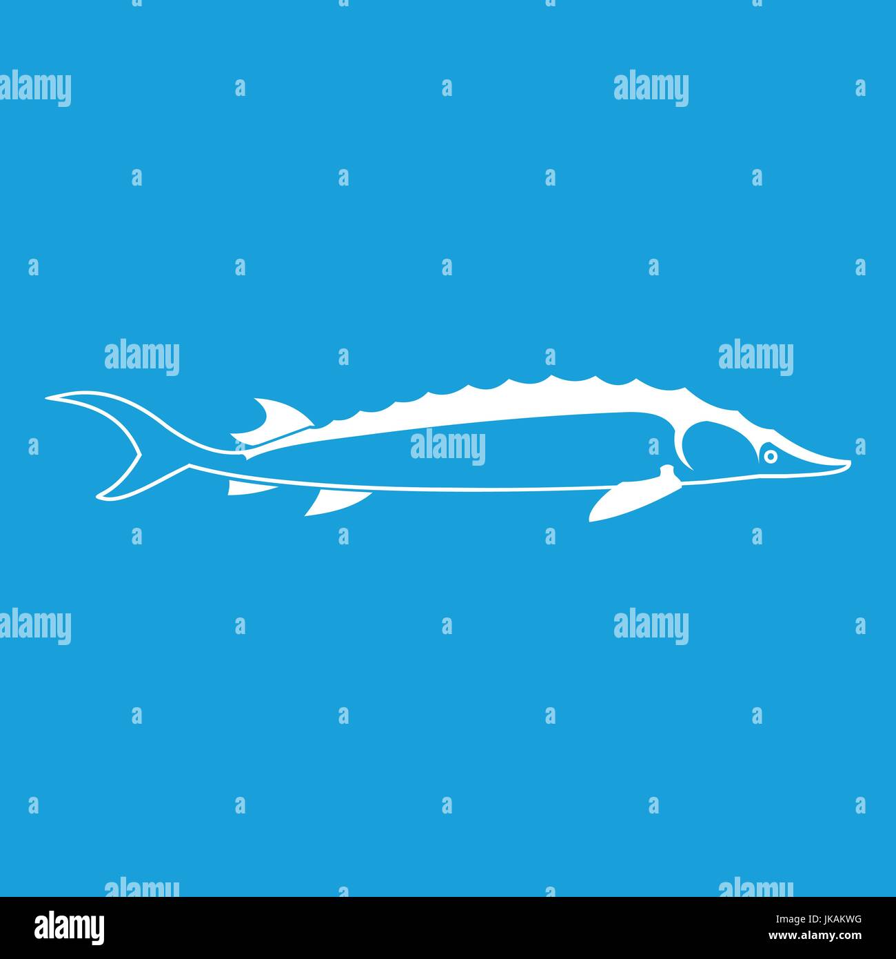 Fish icon white Stock Vector Image & Art - Alamy