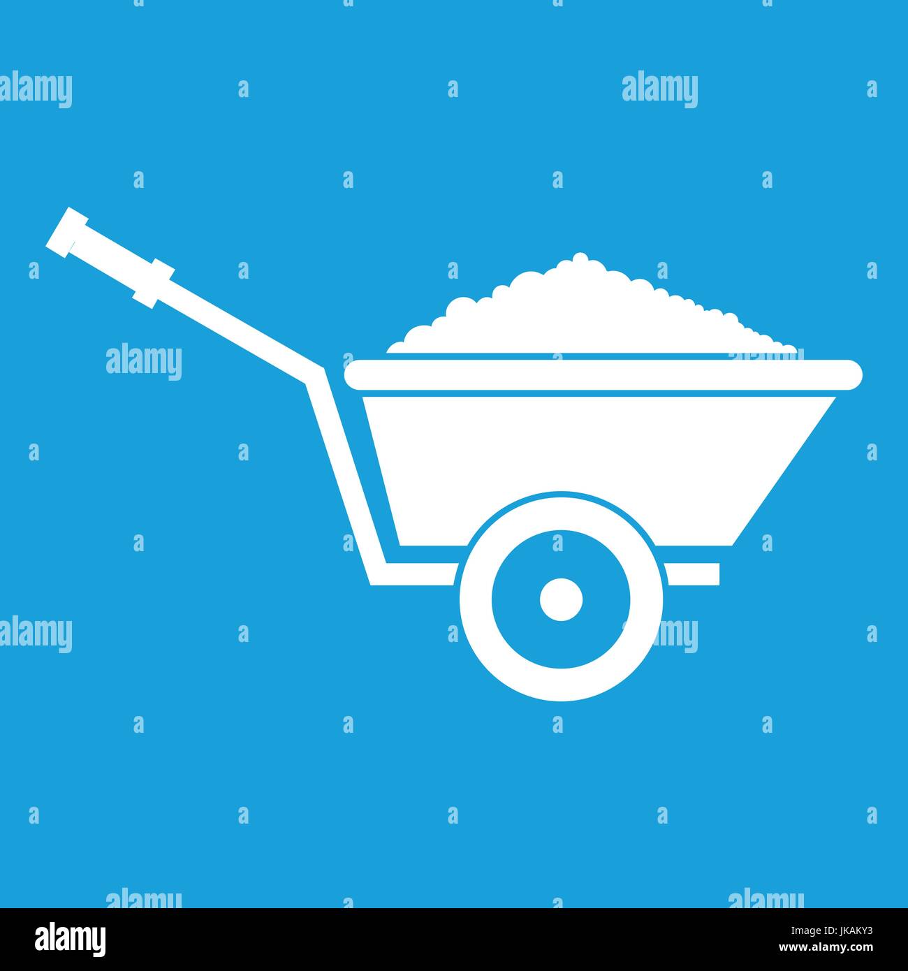 Garden wheelbarrow icon white Stock Vector Image & Art - Alamy