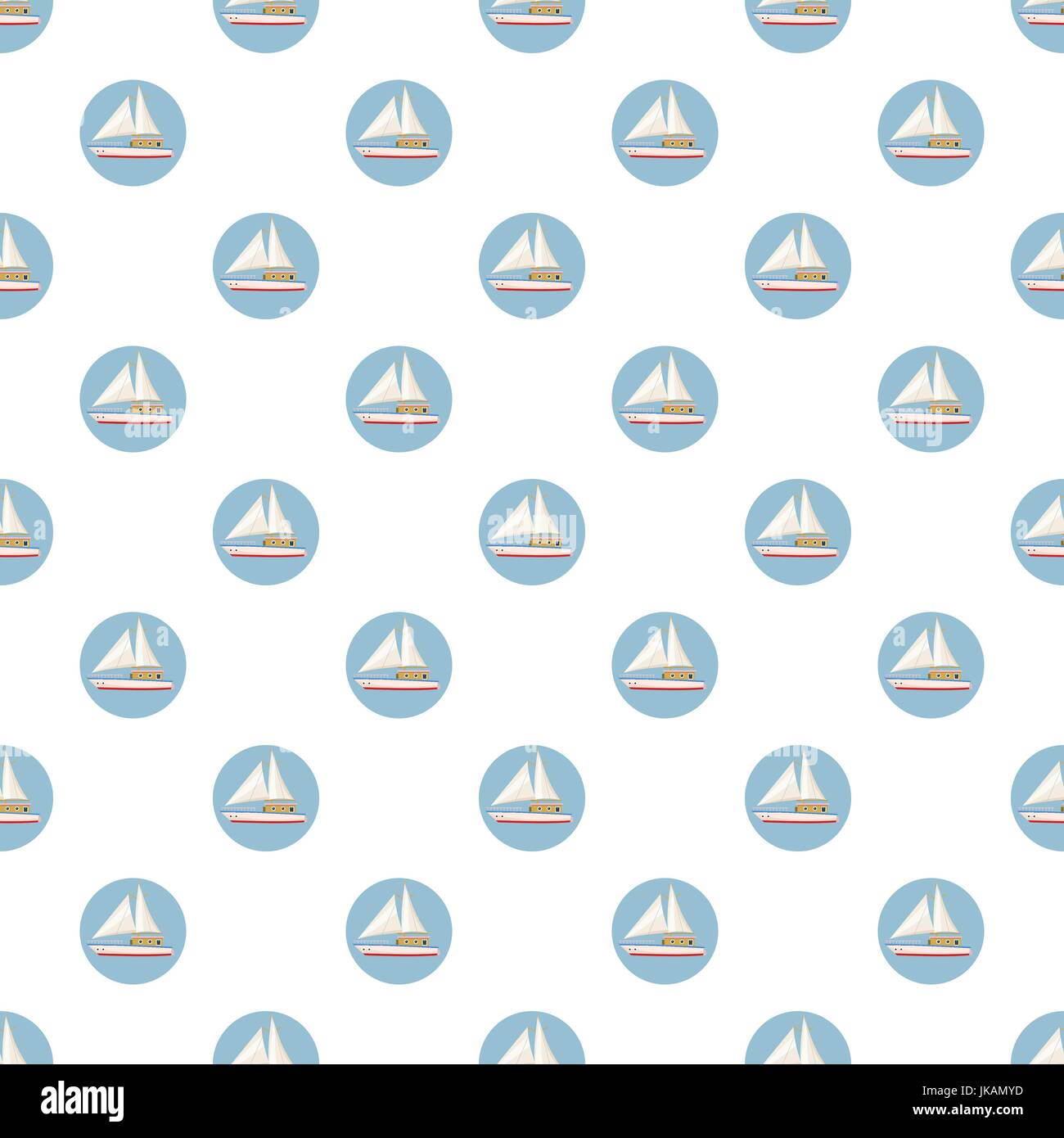 Speed boat with sail pattern Stock Vector Image & Art - Alamy