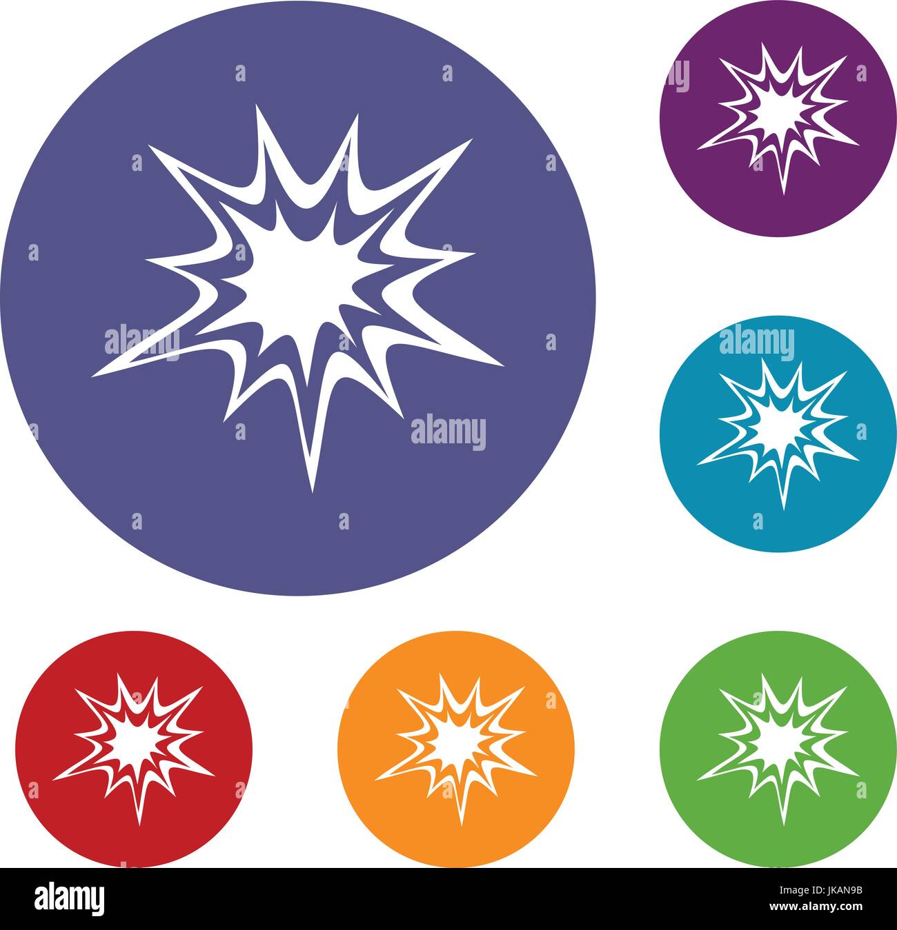 Heavy explosion icons set Stock Vector Image & Art - Alamy
