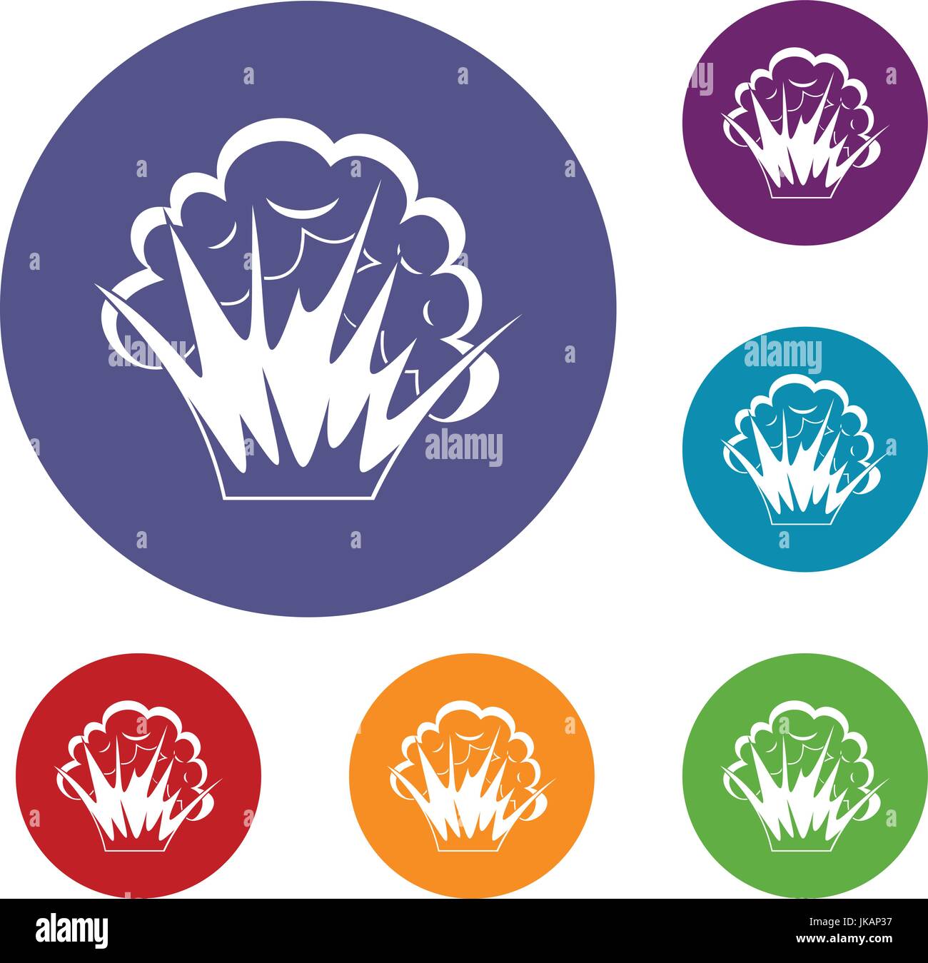 Flame and smoke icons set Stock Vector Image & Art - Alamy