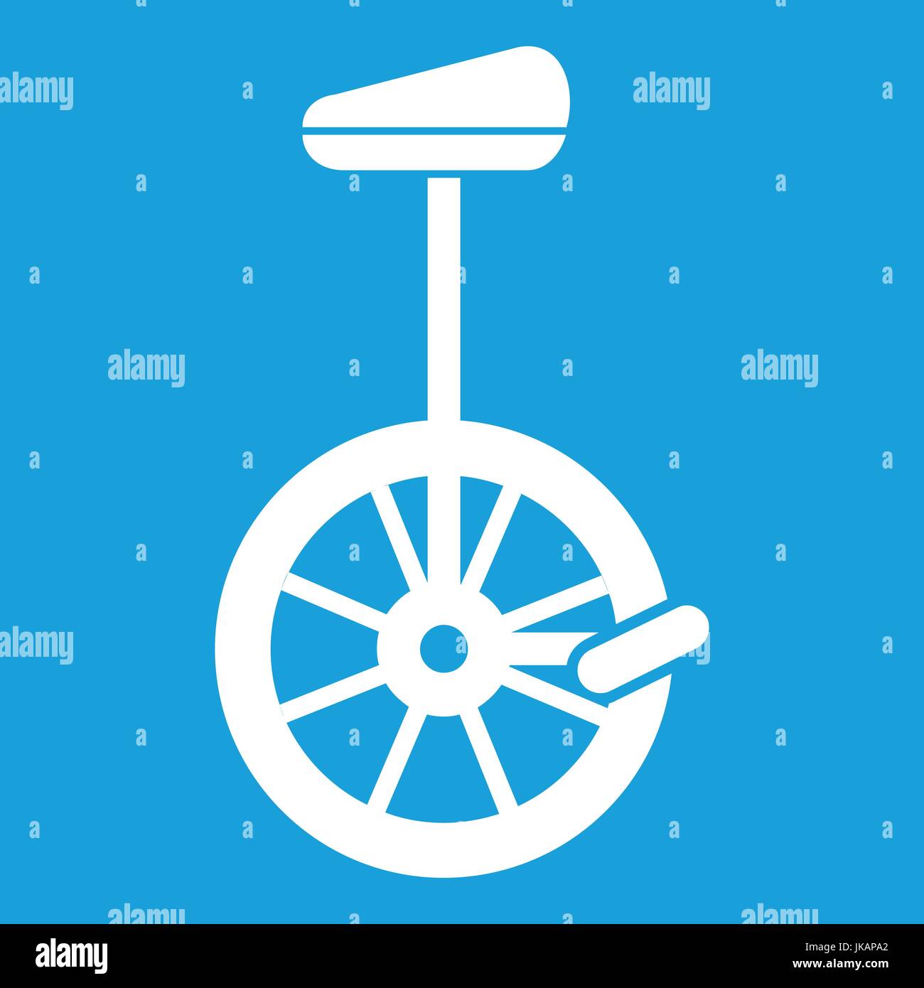 Unicycle icon white Stock Vector Image & Art Alamy