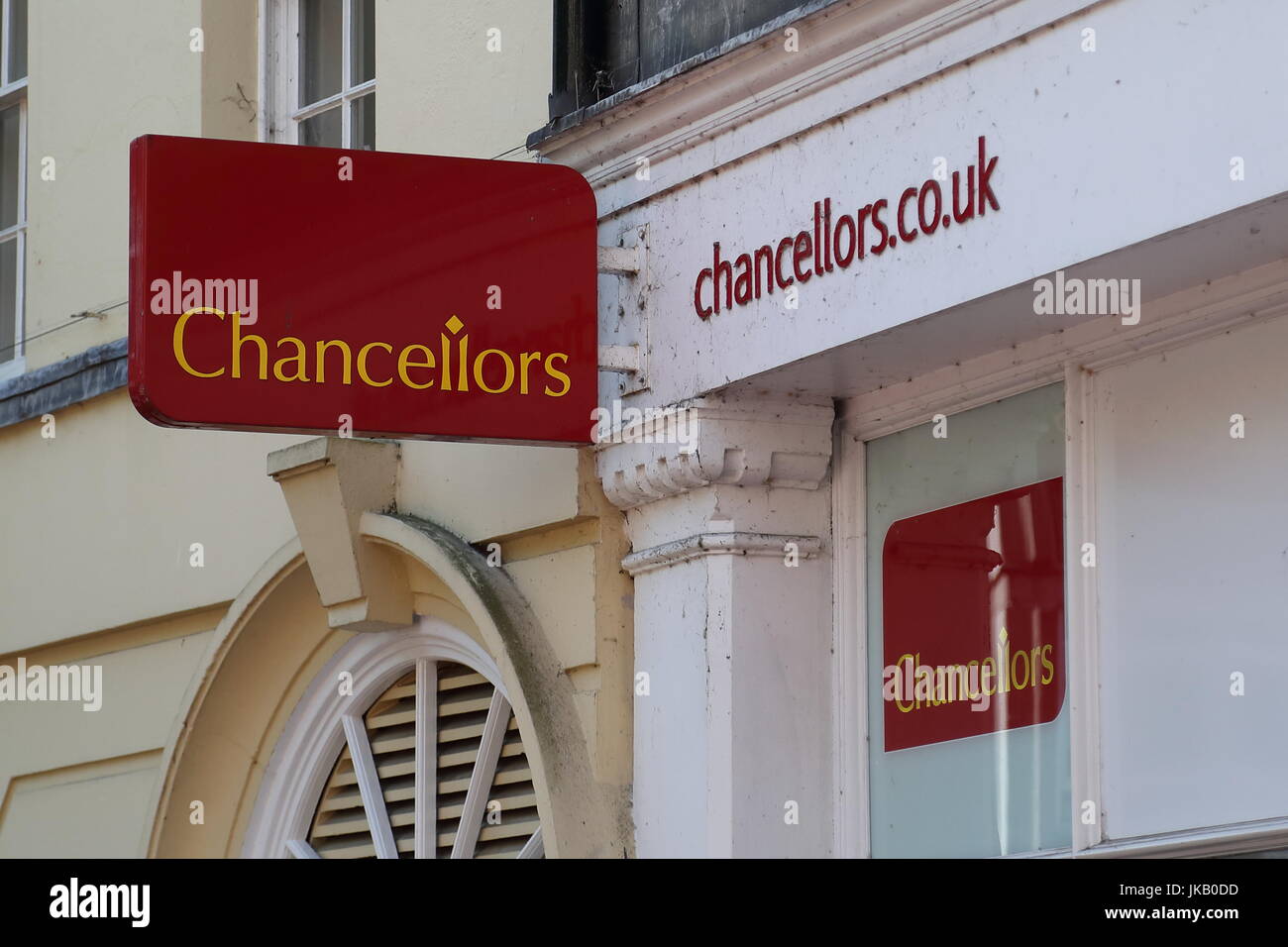 Chancellors Real Estate company office in Reading, UK Stock Photo