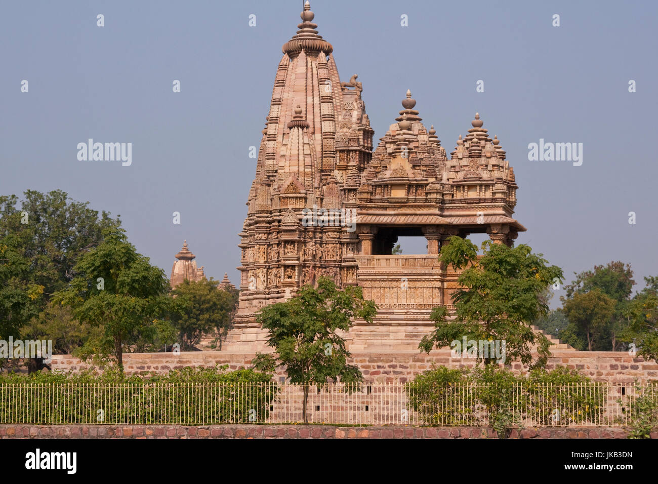 Ancient Javari Hindu Temple in the village of Khajuraho, Madhya Pradesh ...