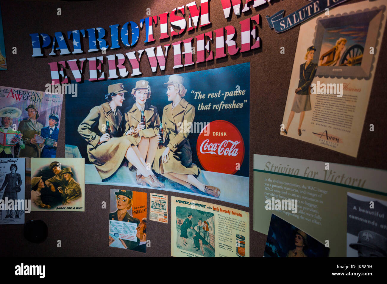 USA, Virginia, Fort Lee, Army Women's Museum at Fort Lee, WW2era