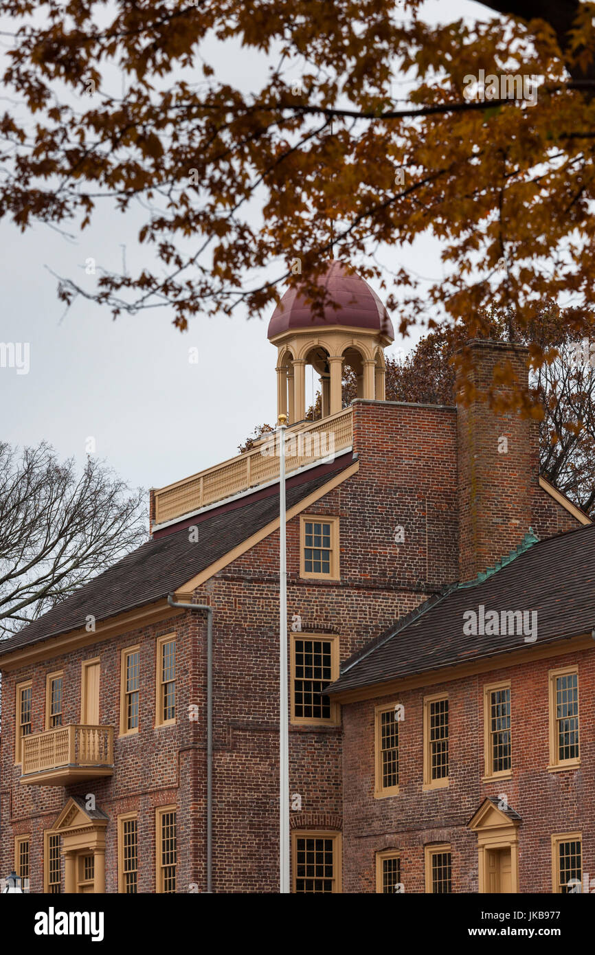 USA, Delaware, New Castle, historic district house detail Stock Photo