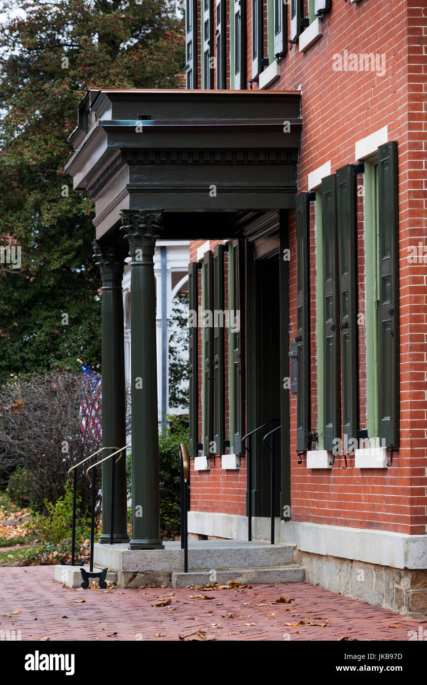 USA, Delaware, Odessa, Odessa Historic District house detail Stock