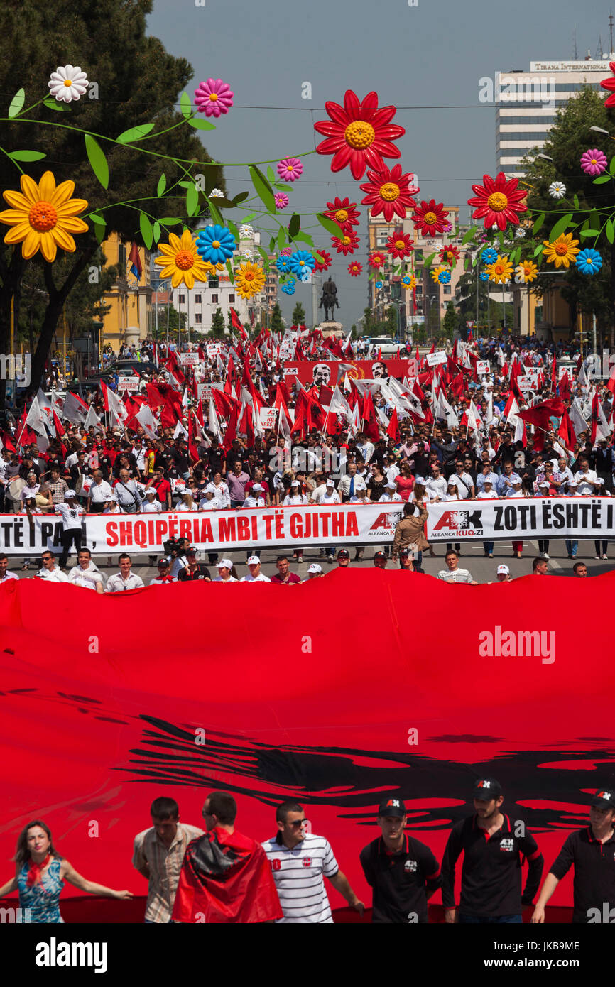 Albania, Tirana, May Day Celebration Stock Photo - Alamy