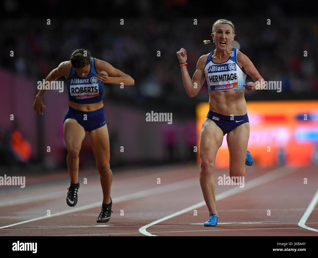 Great Britain's Hermitage with the Women's 100m T37 final