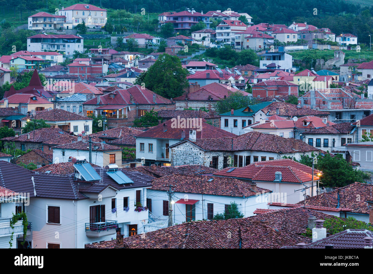 Albania Korca Elevated Town View Dusk Stock Photo Alamy Albania Korca Elevated Town View Dusk Stock Photo Alamy