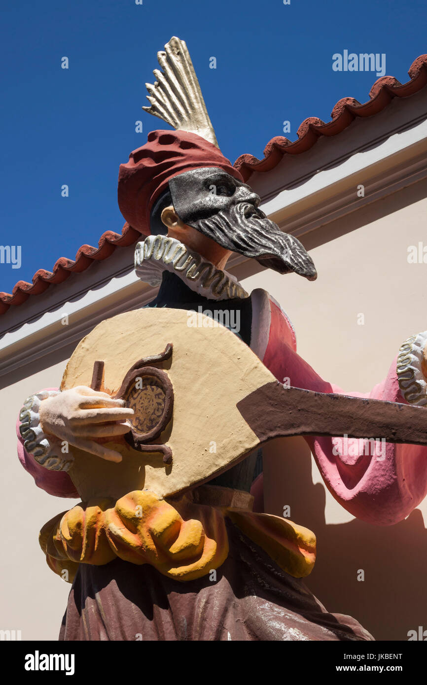 Greece, Peloponese Region, Patra, Patra Carnival Museum, exterior sculptures Stock Photo