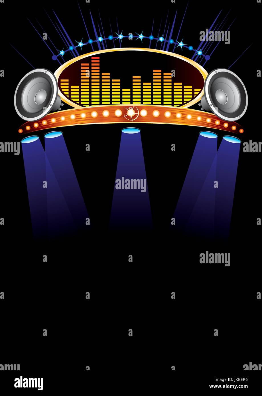 Concert light show speakers Stock Vector Images - Alamy