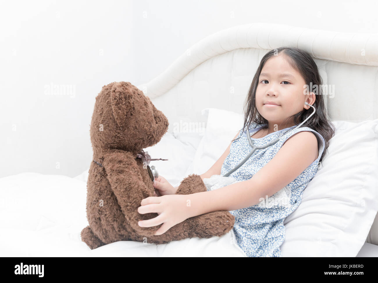 doctor teddy bear with stethoscope
