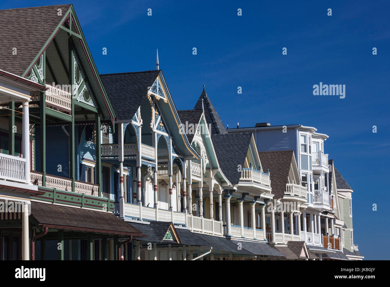 USA, New Jersey, Ocean Grove, beachfront houses Stock Photo Alamy