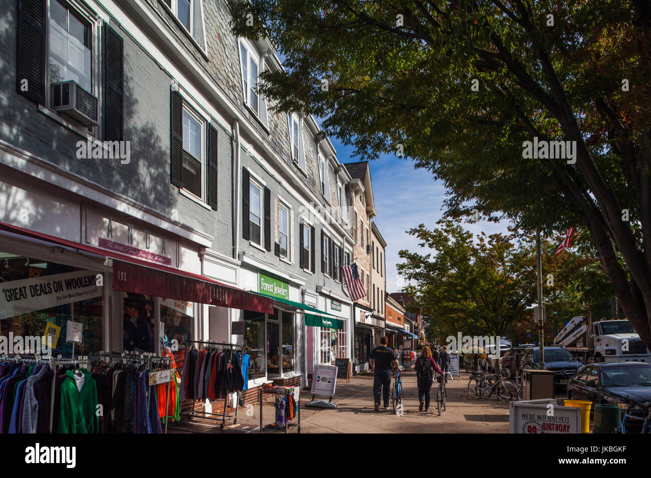 USA, New Jersey, Princeton, Princeton University, Nassau Street
