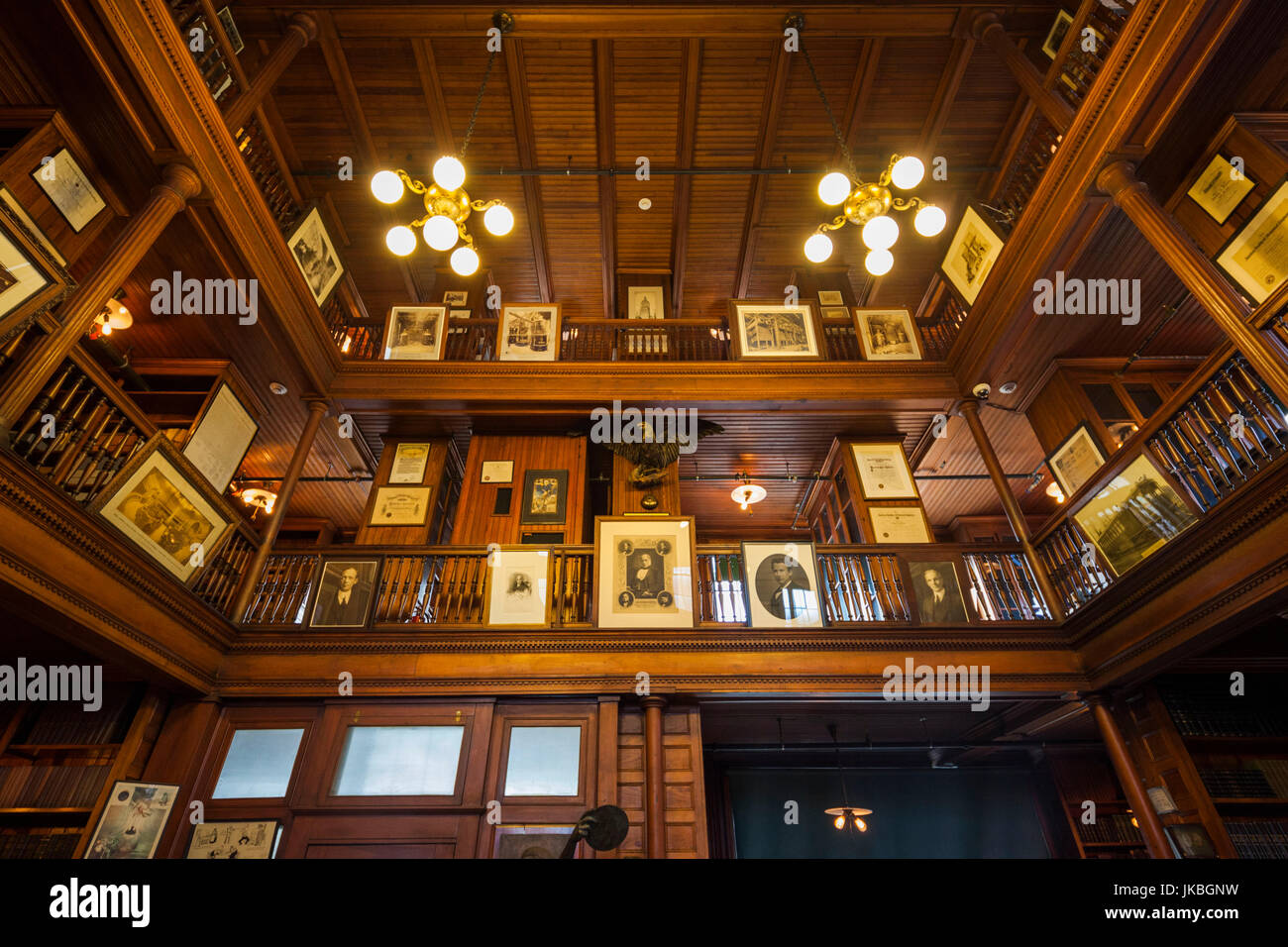 USA, New Jersey, West Orange, Thomas Edison National Historical Park, library, interior Stock Photo