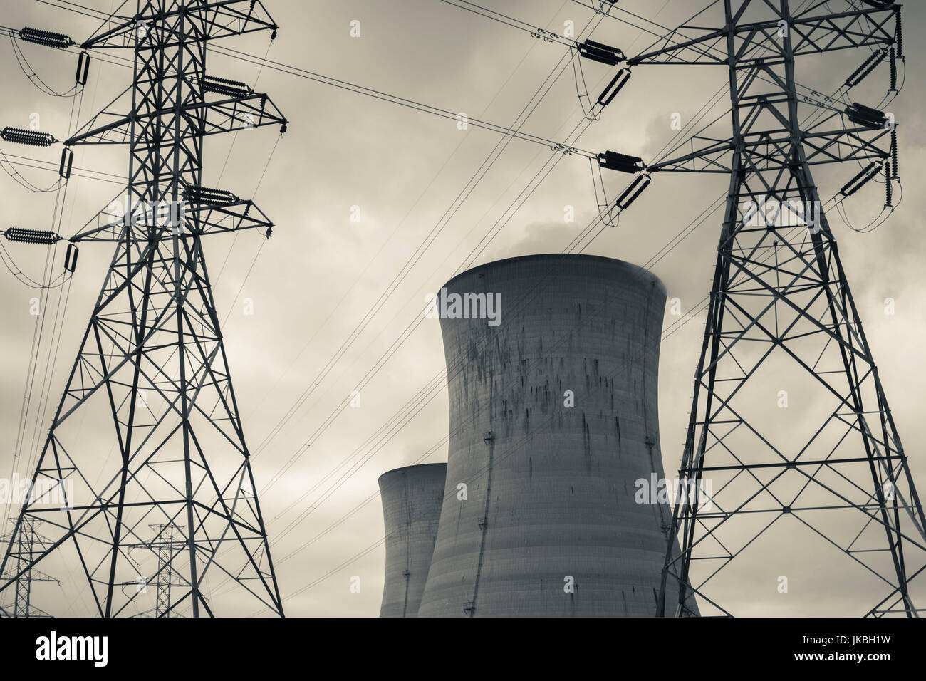 USA, Pennsylvania, Londonderry Township, Three Mile Island Nuclear power generating station Stock Photo