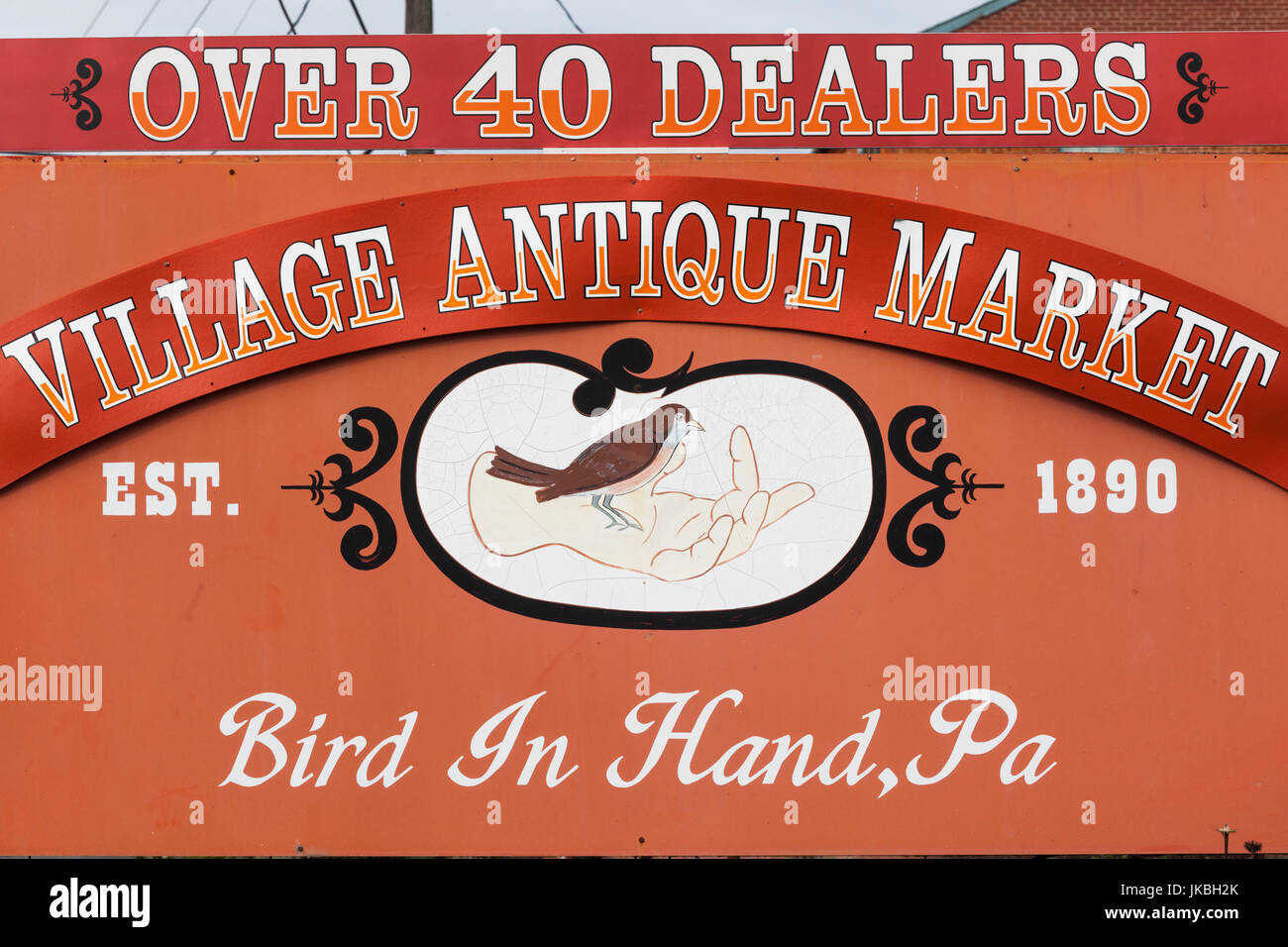 USA, Pennsylvania, Pennsylvania Dutch Country, Bird in Hand, Village